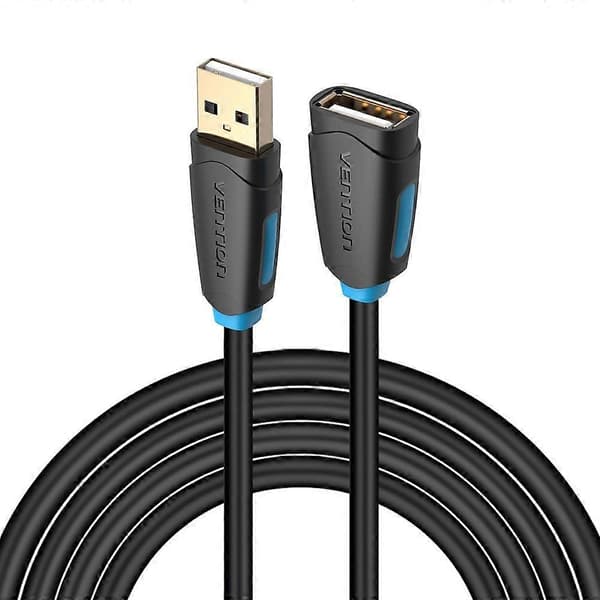 Praktisk och vacker 3m guldpläterad USB 2.0 förlängningskabel datakabel för Xbox One PC Smart TV
