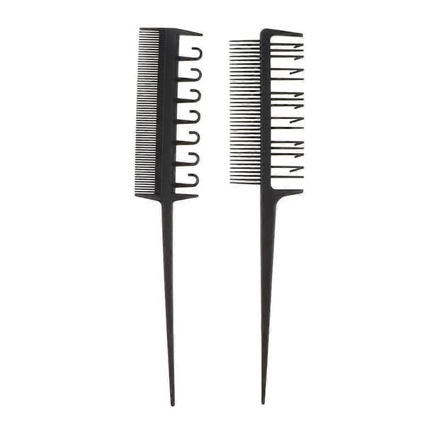 Profesjonell 8.7 Halekam (2 stk) - Svart Plast Pintail