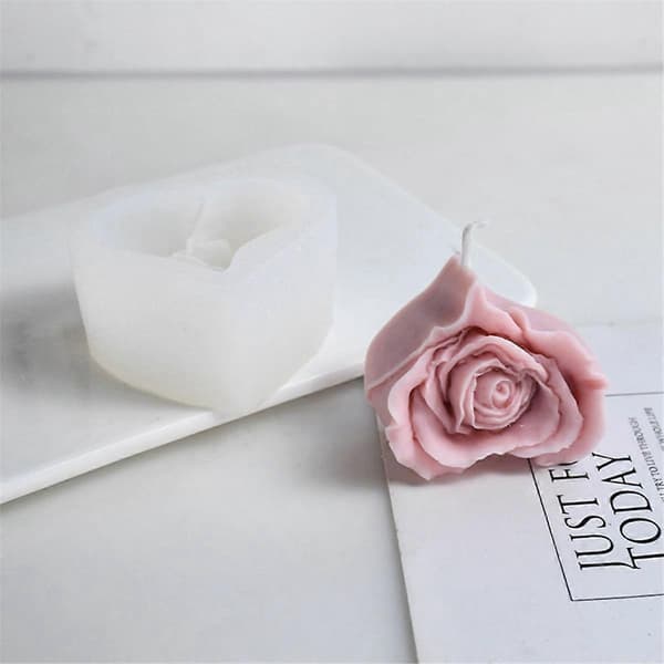 Rose Hjerte Lys Silikoneform