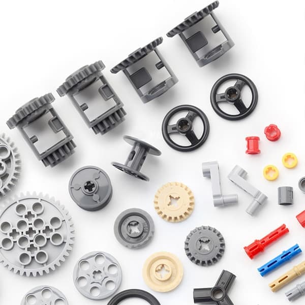 116 pcs Technic Gear Axle Pin Connectors - Wheel Connectors Gear Rack Building Blocks