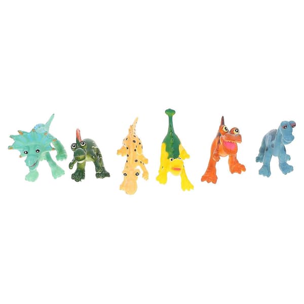Simulaatio dinosauruslelut PVC-dinosaurusmallit koristeluun 6 kpl leluja
