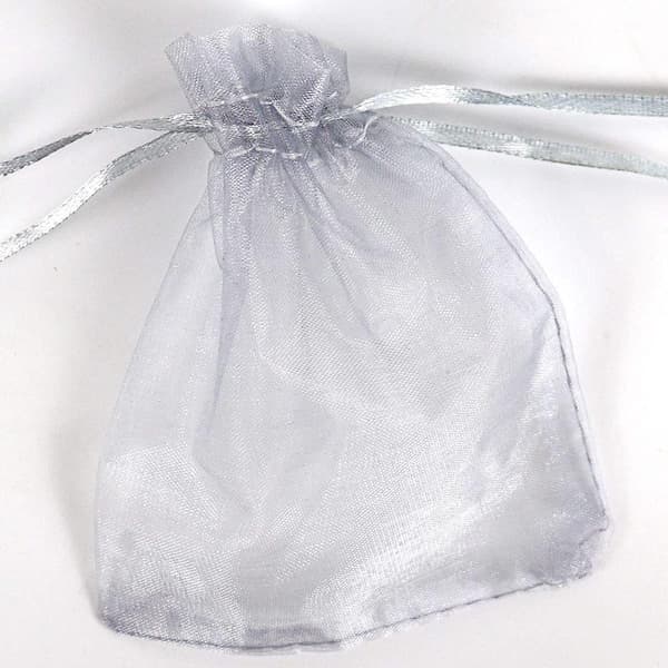 Gaveposer med snøre - 7x9 cm, 25-pak Grå Grey 15