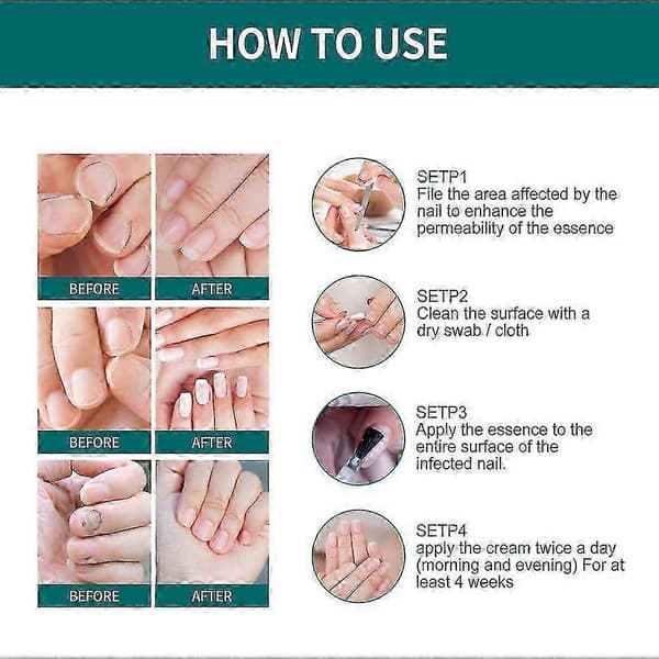 1-3 st borste 2 i 1 behandla naglar 5 ml 2PCS