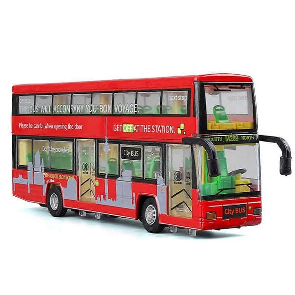 1/76 London Bus Dobbeltdækkerbus Grøn Simulering Legeringsmodel/Britbus