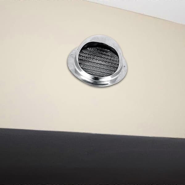 304 Rustfritt Stål Luftventil Utløpshetter med Innebygd Netting Skjerm Ventilhette (New) Air Vent 130mm