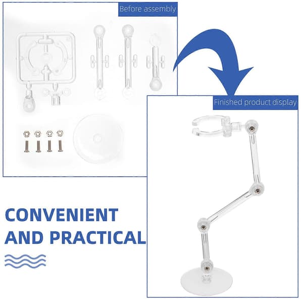 4 stk. Actionfigur Stand Actionfigur Display Rack Samling Actionfigur Display Holder Base