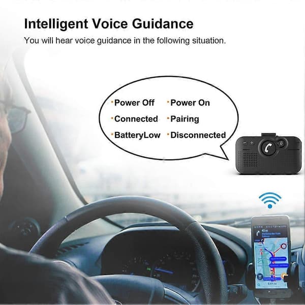Bil Mobiltelefon Handsfree Bluetooth-kit Trådlös Högtalare för Bil Konferens Handsfree