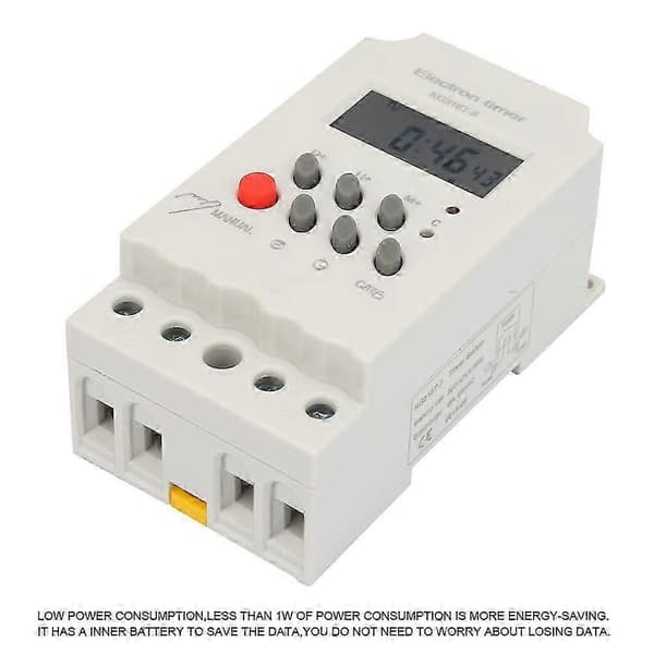 KG316t iI Mikrodator Programmerbar Tidskontroll Elektronisk Timer 220VAC 25A 26s