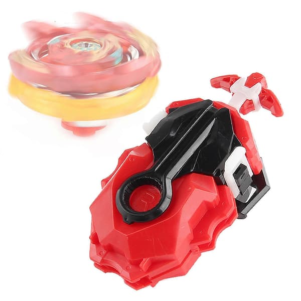 Battling String Launcher, Lång Dual String Battle Game, Top Burst Launcher Set Red Black