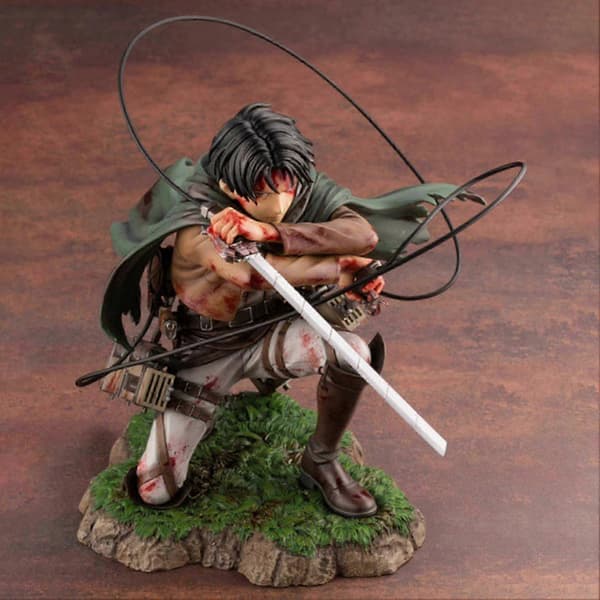 Attack on Titan Levi Ackerman PVC-figur Anime Actionfigur Modellleketøy