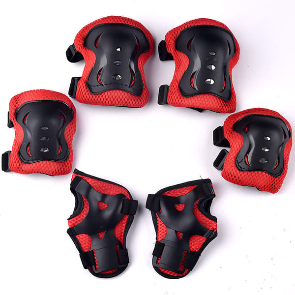 Knäskydd för barn Set Handledsskydd Set Barnskydd Set Knäskydd Set Armbågsskydd Hand Knäskydd (6 st)