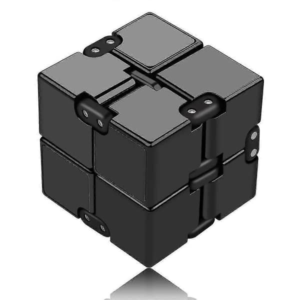 2x2x2 Infinity Fidget Cube -lelu (musta)