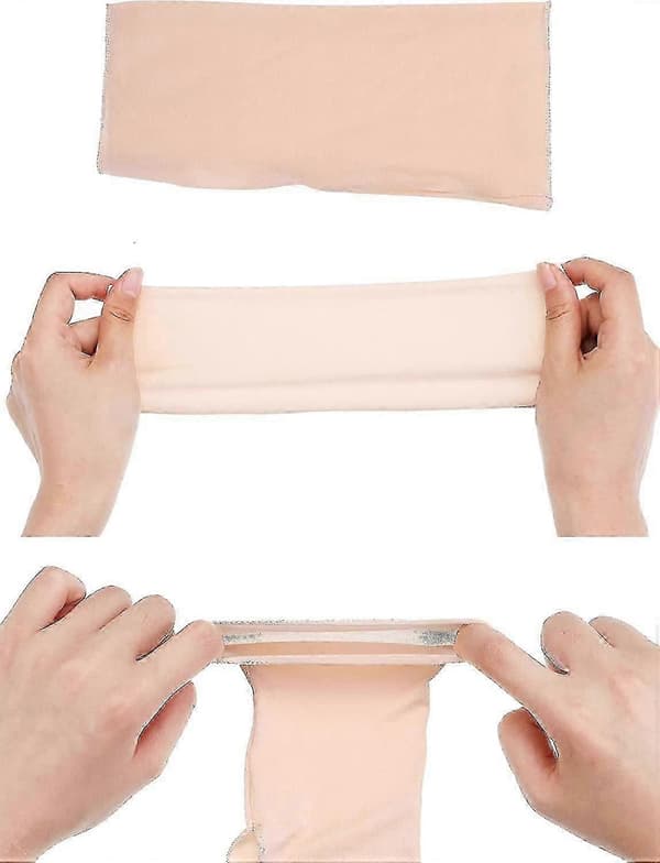 3 par UV-blokerende handsker - Fingerløse kørehandsker (Beige/Hvid/Sort)