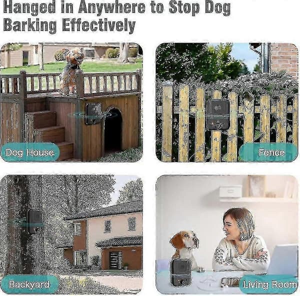 Dog Anti Barking Device Adjustable Frequency 3 Ultrasonic Anti Barking Device Dog Bark Control Training_Special Gifts