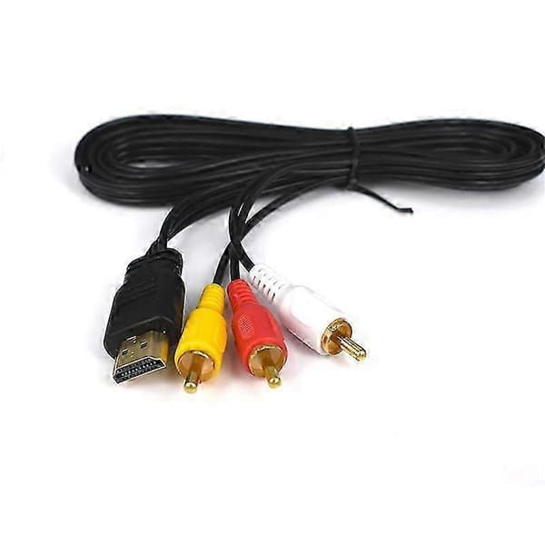HDMI til 3x RCA han video- og lydadapterkabel 1,5 m
