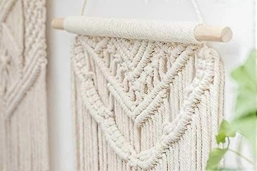 Makramee Boho-koriste lumisade-efektiin
