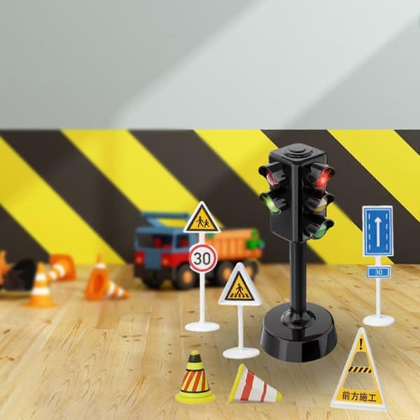 Simulert trafikklys, simuleringsleketøy, mini vitenskapelig eksperiment, sikkerhet F