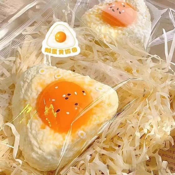 NeeDoh Donut Squeezer Maltose Rebound Stress Relief Legetøj Egg yolk rice ball