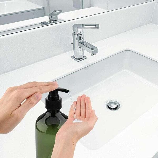 3-delade 500 ml pumpflaskor, schampoflaskor, påfyllningsbara vätskedispensrar, tomma påfyllningsbara pumpflaskor, tomma påfyllningsbara tvålflaskor