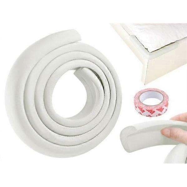 2m Hjørne- og kantbeskyttelse for bord - Kantbeskyttelse - Kuttbar hvit