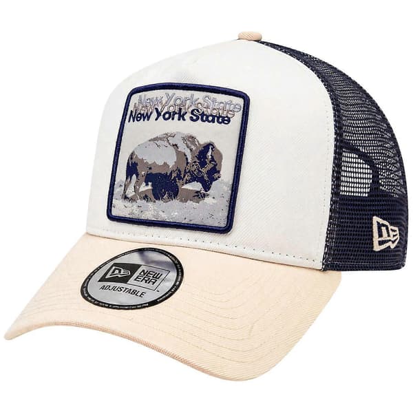 A-Frame Outdoor Trucker-lippalakki - BISON STATE Blu marino Unica taglia