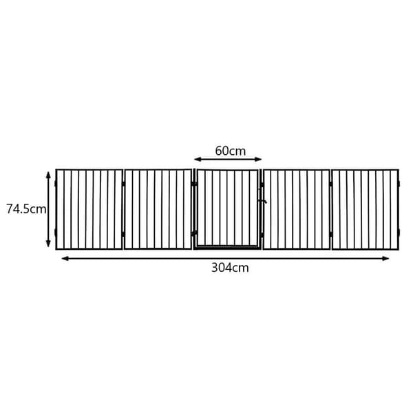 Fireplace Guard - Adjustable Safety Gate Svart black