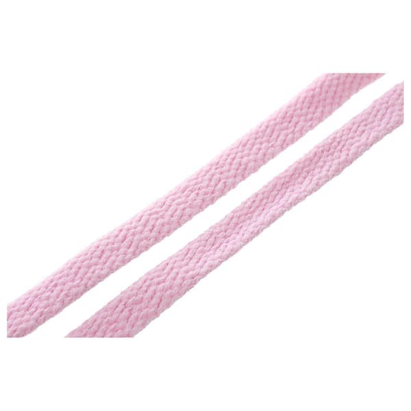 4 stk 44 tommer solide flate skolisser til joggesko, rosa Rosa