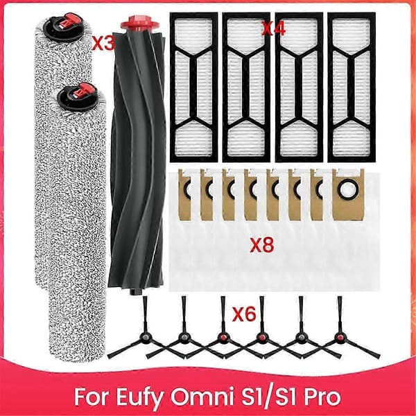Til Eufy Omni S1/S1 Pro Robotstøvsuger Hovedsidebørstedele As Shown