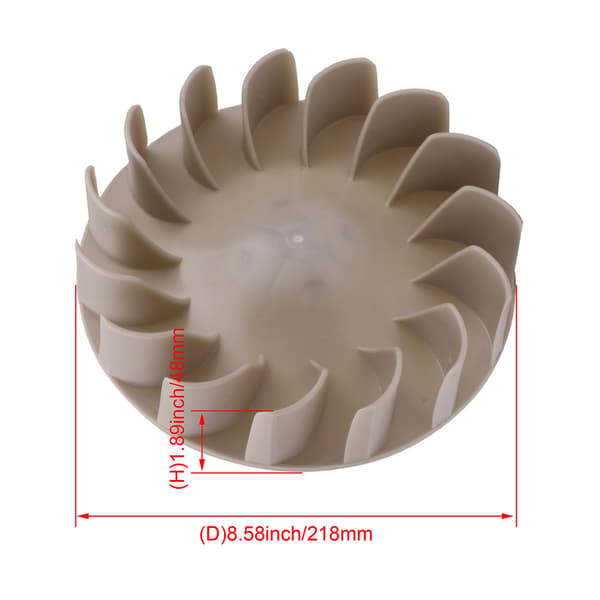 Plasttørrerblæserhjul 694089 Grå Erstatning 686172 AP2997251