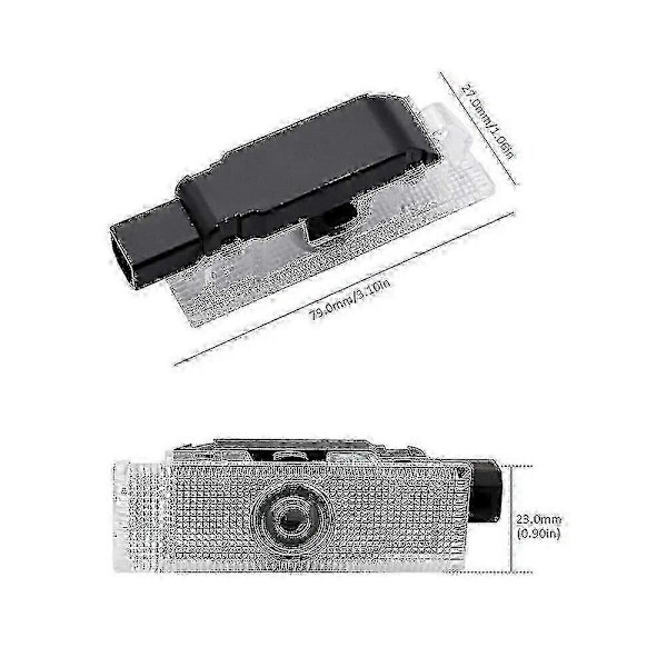 2 STK LED Bildørlys Projektor til Dodge Challenger SRT Scat Pack Demon changeable 4PCS