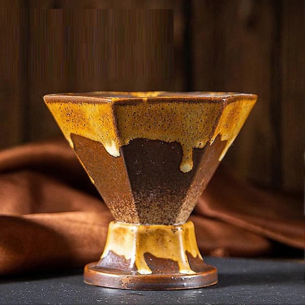 Hexagonal kaffemugg Snygg 180 ml kaffemugg för vardagsrum kök kontor