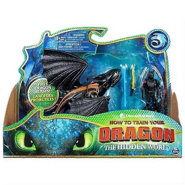 Dragetreneren 3, HIKKE og TANNLØS Actionfigur Bursdagsgave E Black