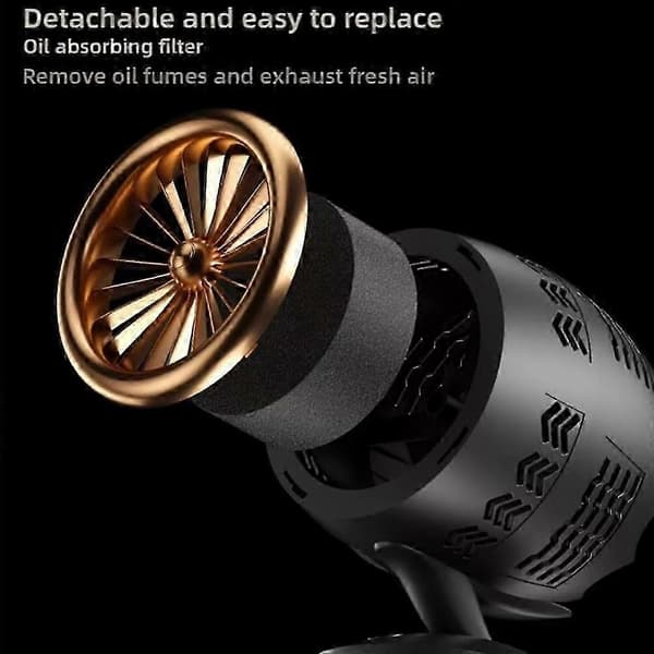 Puff Chill Ventilator til rygning, Røg væk Luftrenser Ventilator, USB-drevet Luftrensning Ny