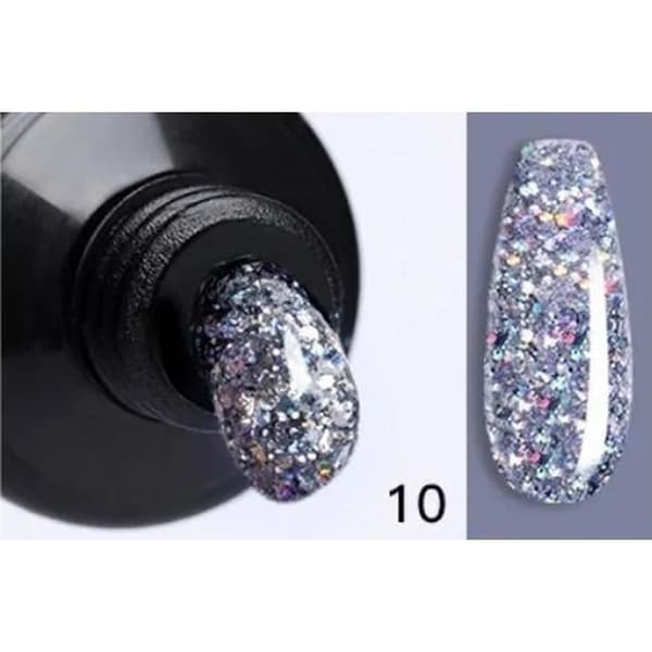 Poly Builder Gel Kit / Polygel med UV-lampe - Nail Art Negle multifärg multicolor