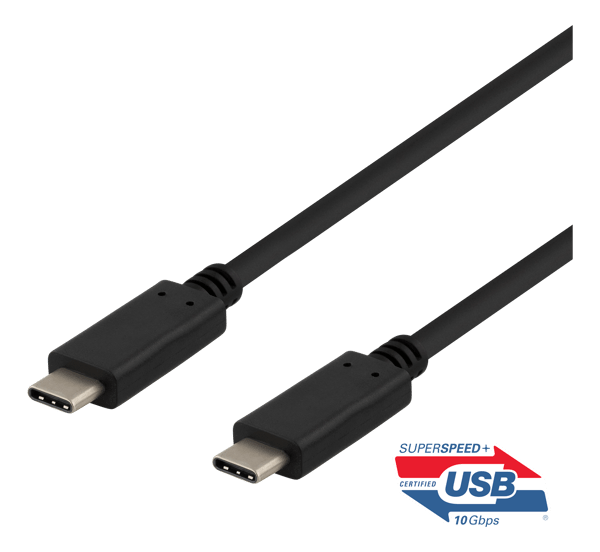 USBC til USBC-kabel 1m 10Gbps 100W 5A USB 3.2 Gen 2 Emarket