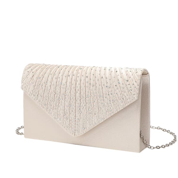 Clutch og håndtasker Clutch til fest Crossbody-tasker sølv silver