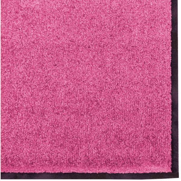 Dørmåtte Andet Pink og Sort 120 x 250 cm Polyamid og PVC vidaXL