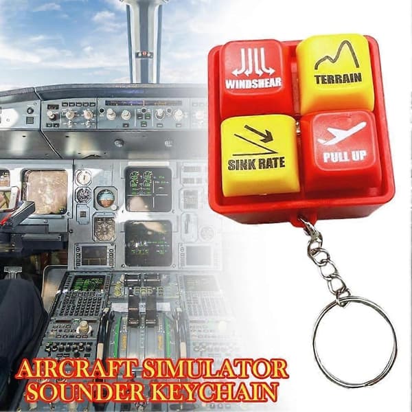 Pilot- och besättningslarm nyckelring EGPWS varningsljudsimulator