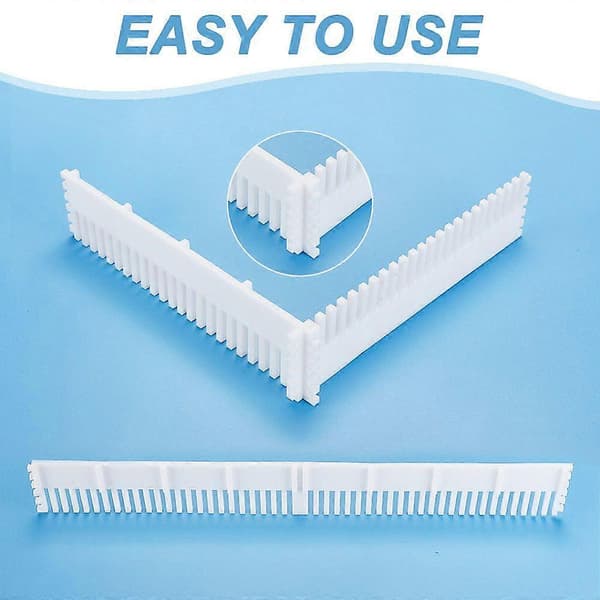 Rektangulär silikonform fast ram DIY-form hantverksverktyg vit 253x60x10mm