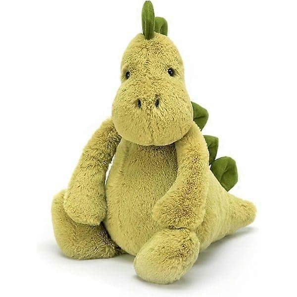 Jellycat Bashful Dino - Kosedyr, Medium 30 cm Dinosaur Plysjleketøy, Klassisk Gave til Barn Medium 30cm