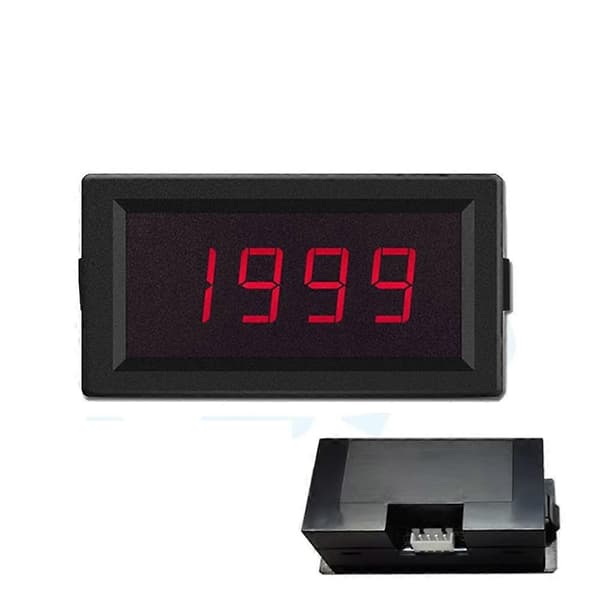 Ohm Meter Modstandstester Ohmmeter Digital DC Modstandsmåleinstrument Armatur Modstandsmåler Panelmåler Black