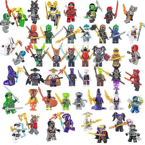 Sett med 48 Ninja Vs. Basilisk Horde Ninjas Figurer Byggeklosser Barneleker 5cm