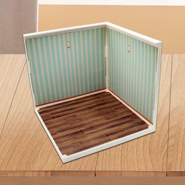 1:12 Skala Baggrundsscene, Simulering Stue Baggrund, Layout Display Scene Style C