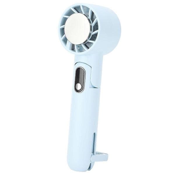 Bærbar håndholdt køleventilator 5 hastigheder LED-display TFC-køling foldbar mini ansigtsventilator Blue