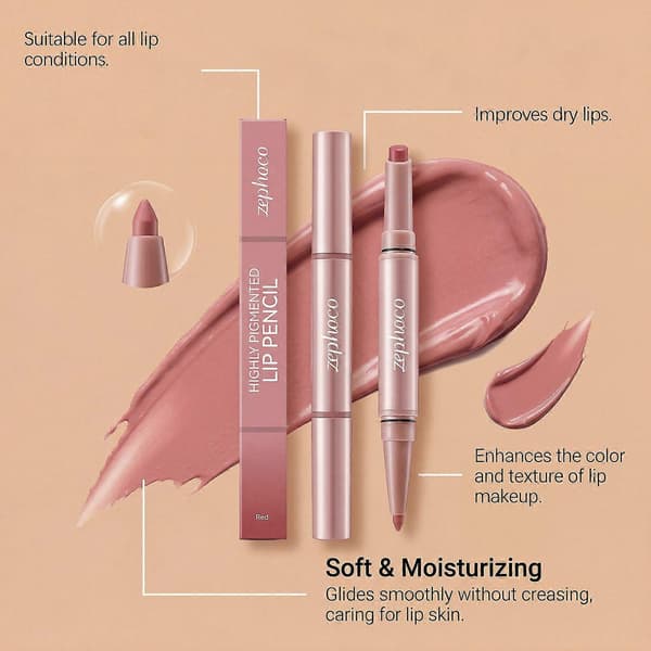 Matt leppeblyant leppeglans (nude rosa) red