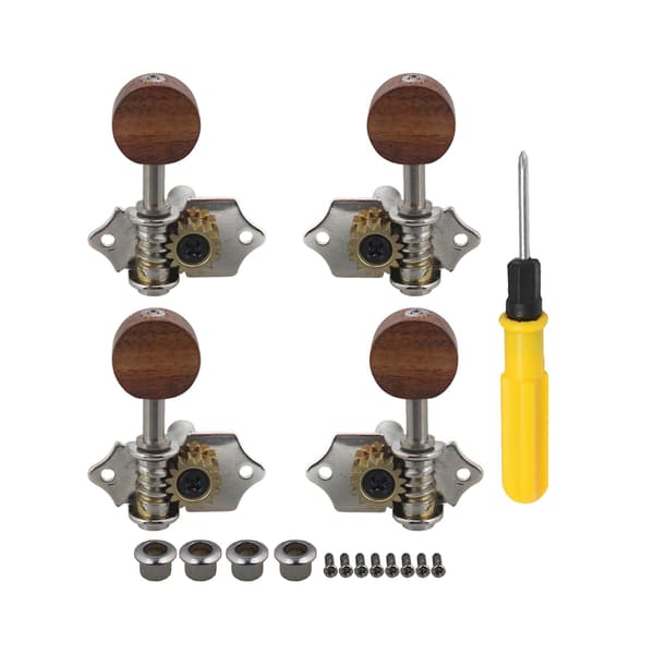 4 st träskallar stämskruvar 2 vänster 2 höger för ukulele set