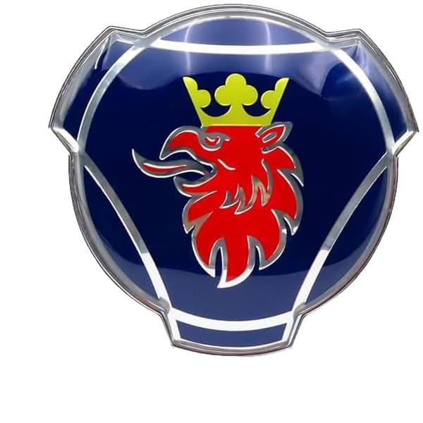 Lämplig för SAAB Saab-logotyp 80 mm limdroppsetikett tvåbent ABS-material