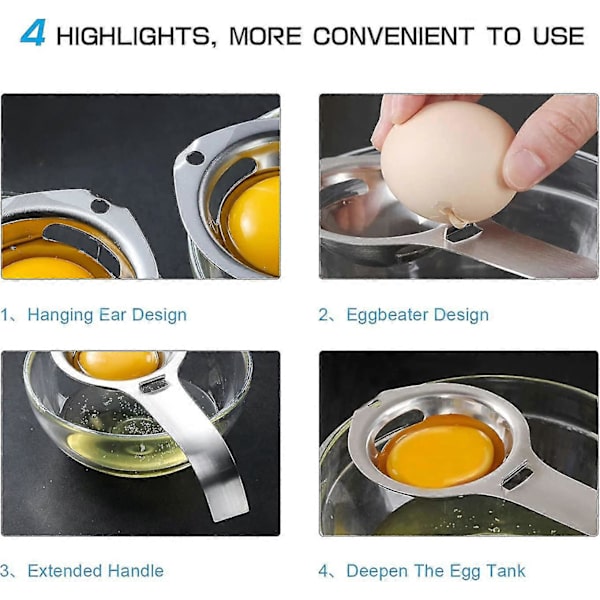 Eggeutskiller, proteinutskiller i rustfritt stål, eggeutskiller