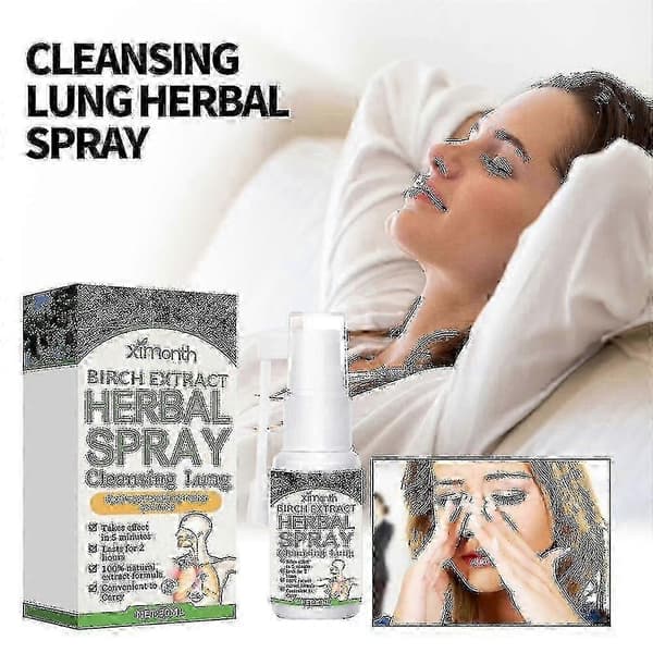 Urtebasert lungerensende og reparerende spray