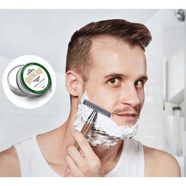 60g Professional Shaving Cream Shaving Foam Foaming Moisturizing for Razor Deep Cleansing Barbering for Men Barber Care
